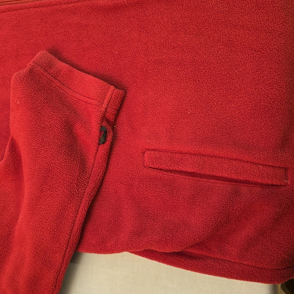 NFL Pro Line Mens Size Large Washington Redskins Jacket Burgandy Fleece Full Zip - Picture 4 of 10